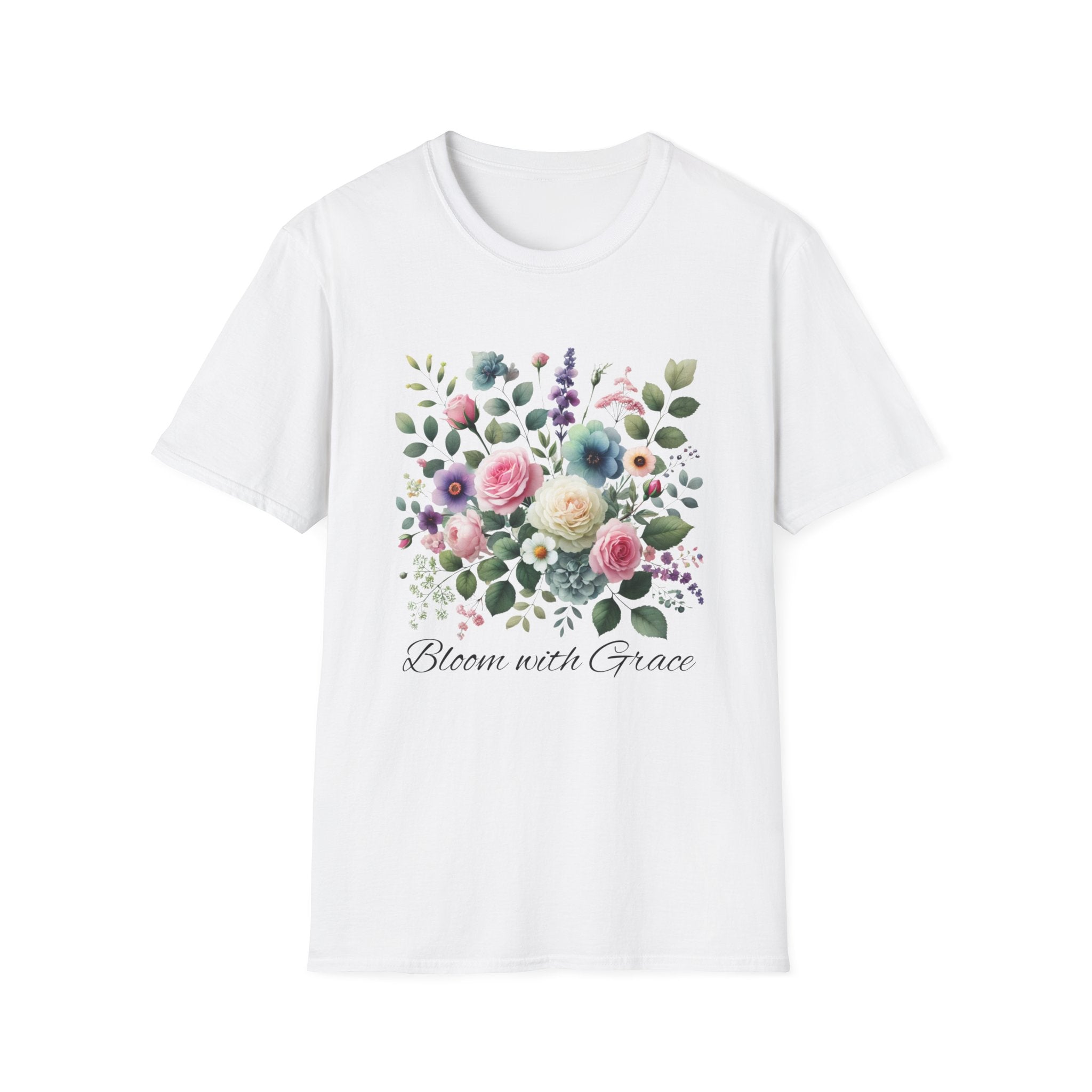 Bloom with Grace Watercolor T-Shirt