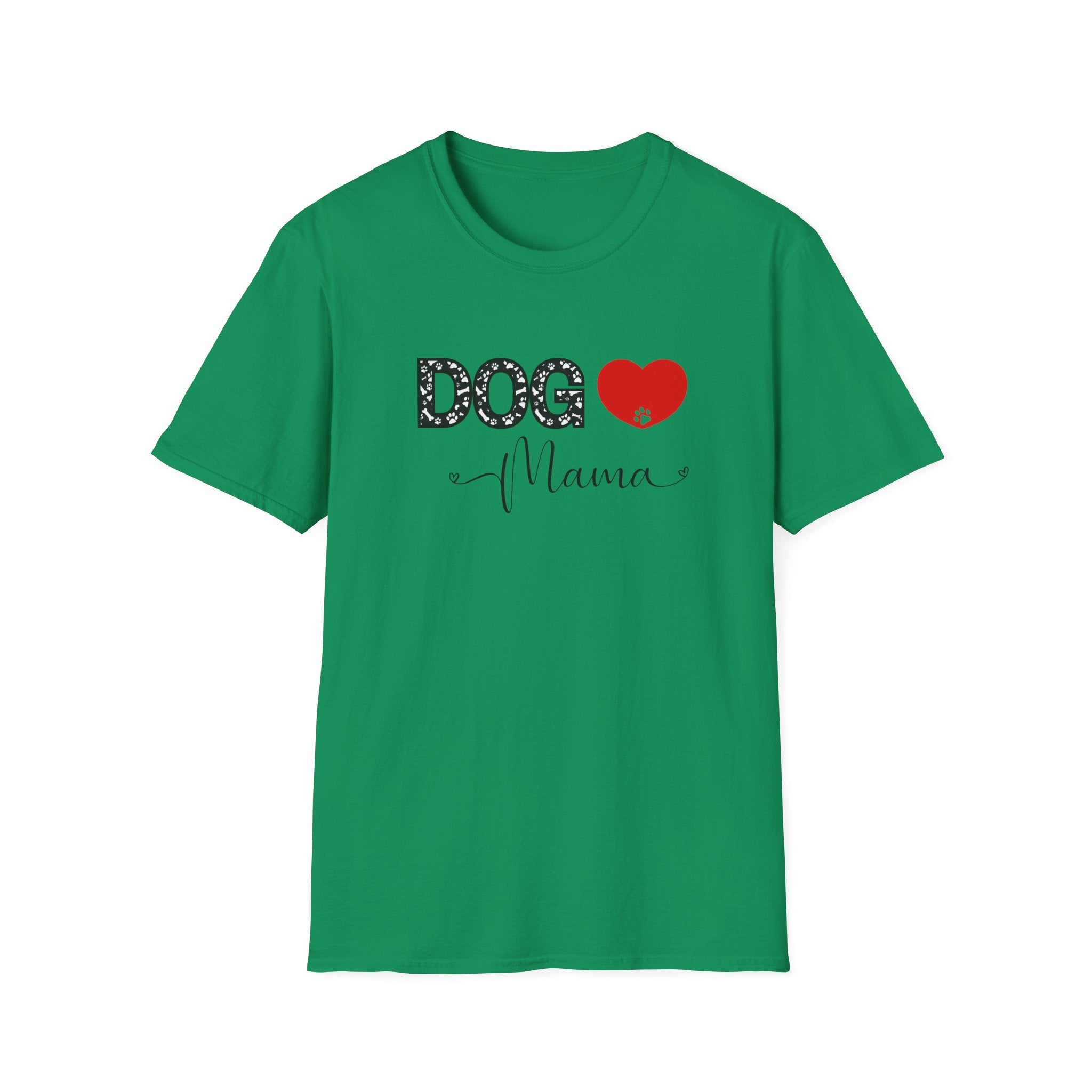 Dog Mama Heart Paw T-Shirt