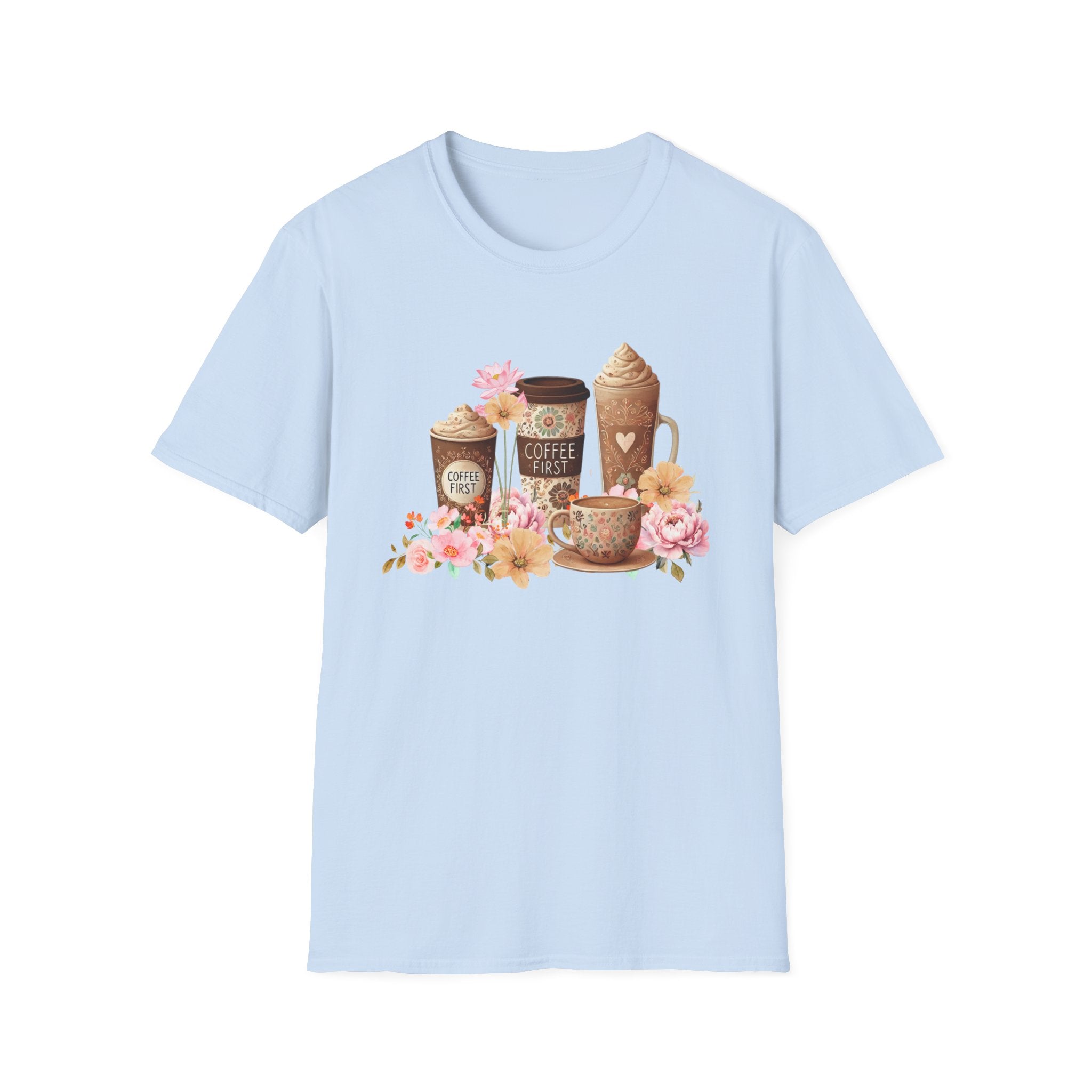 Coffee First Floral T-Shirt