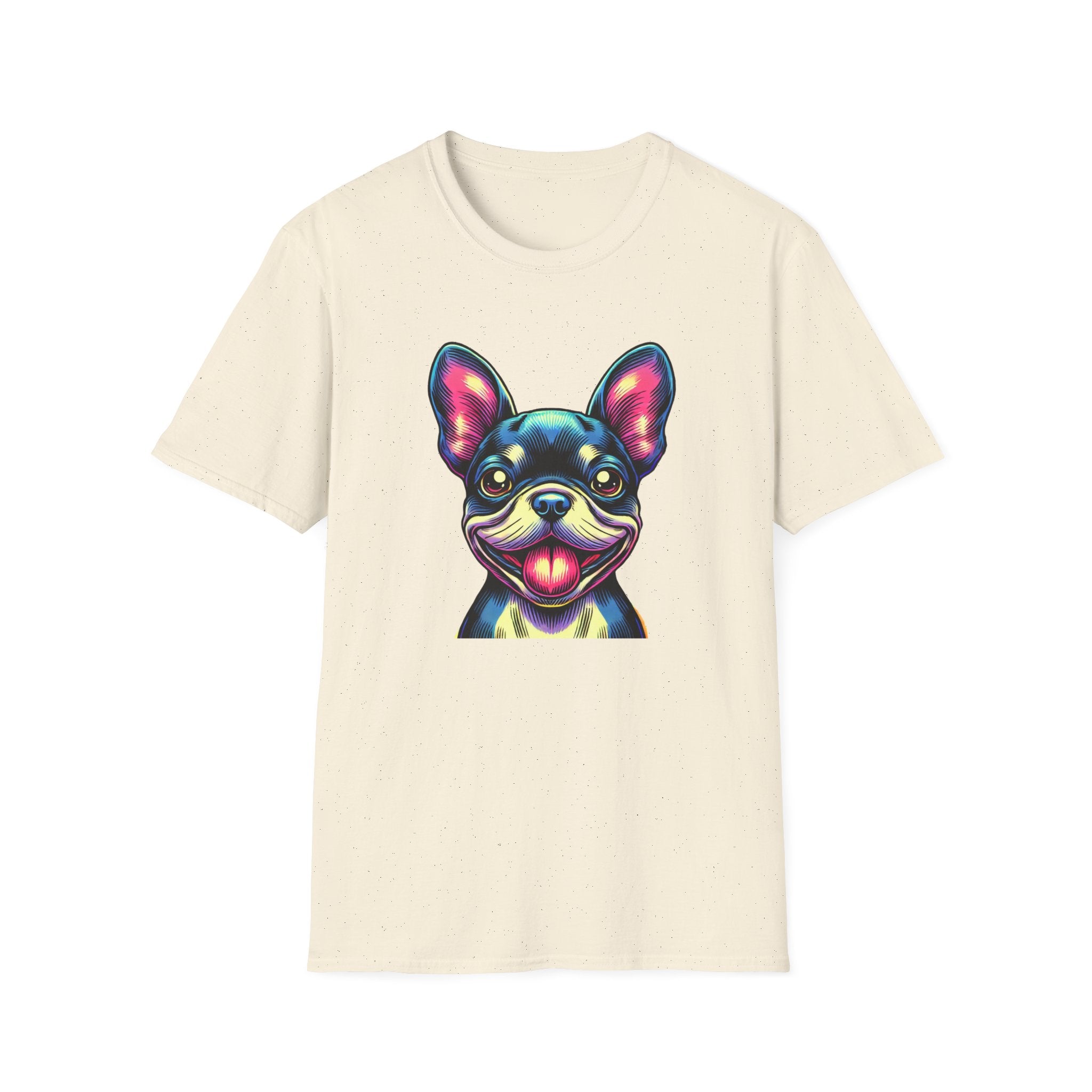 Neon French Bulldog Smile T-Shirt