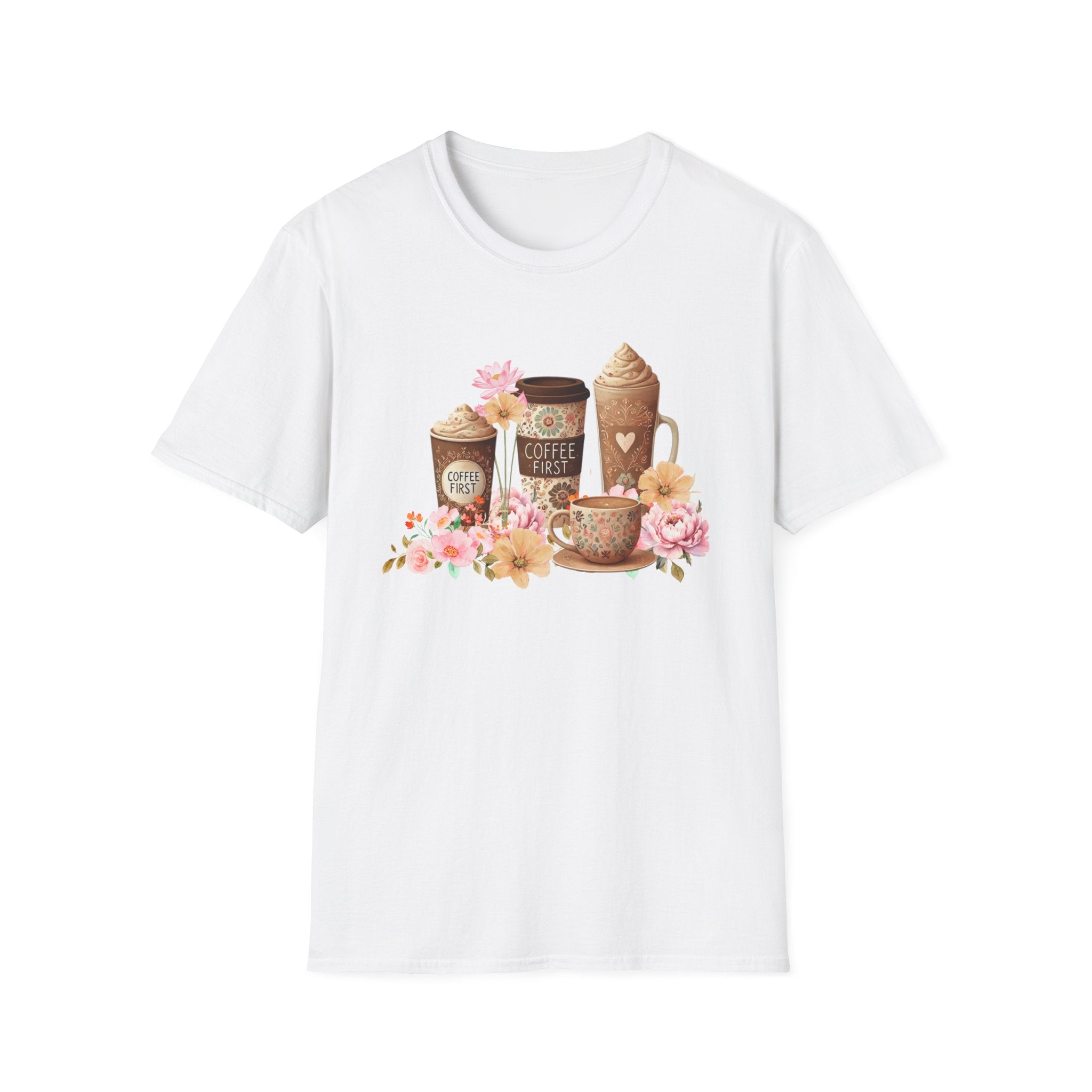 Coffee First Floral T-Shirt