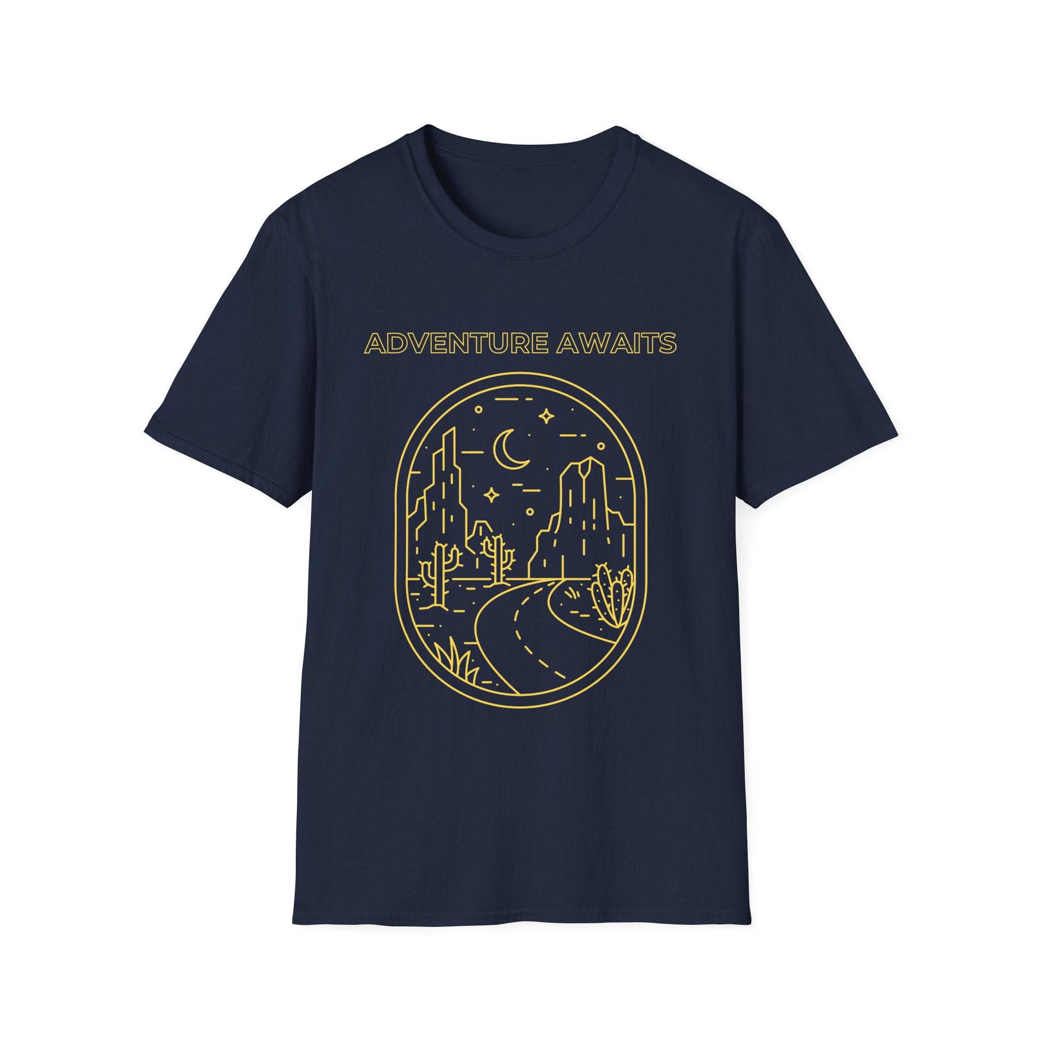 Adventure Awaits Line Art T-Shirt