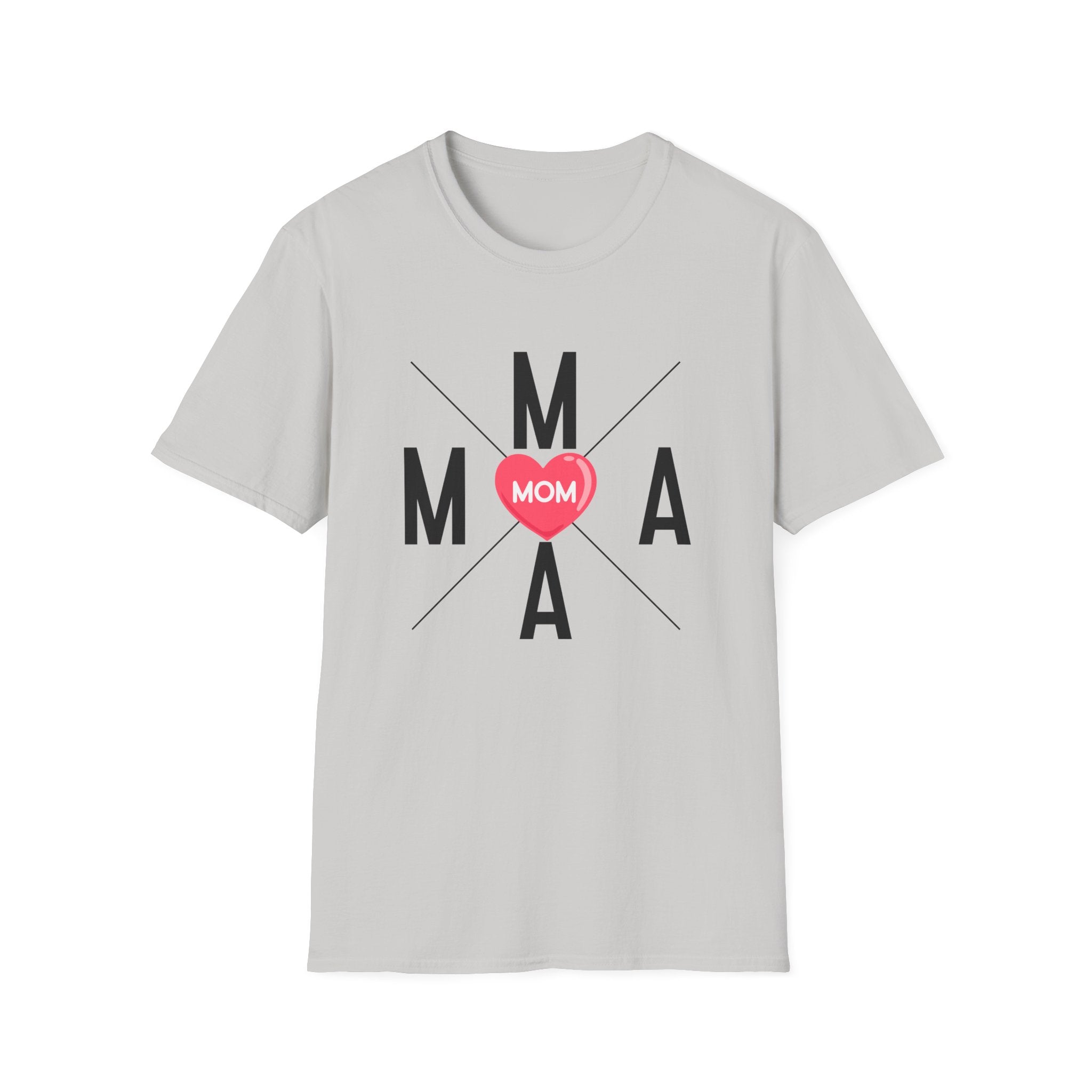 Mama Heart Grid T-Shirt