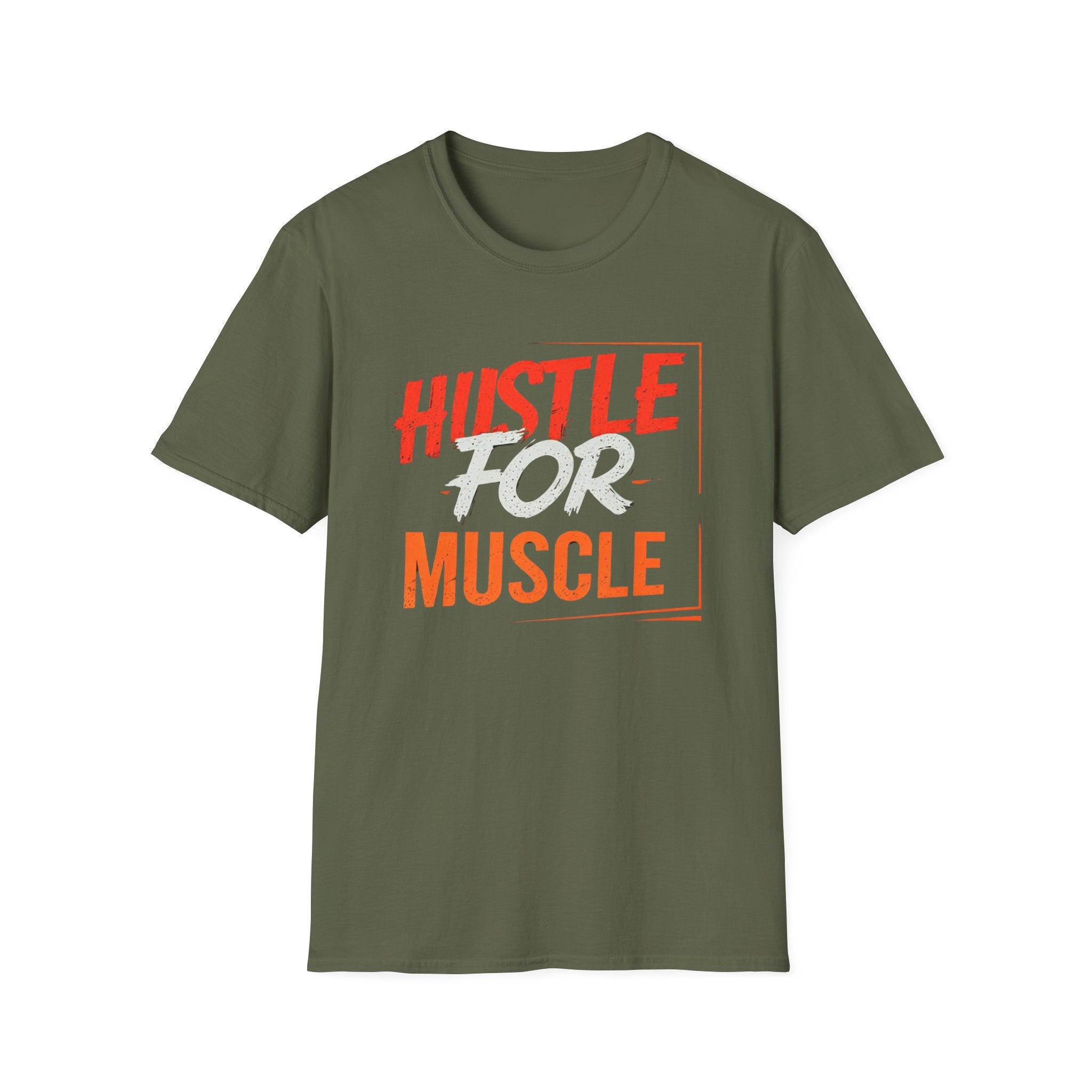 Hustle For Muscle – Box Style T-shirt