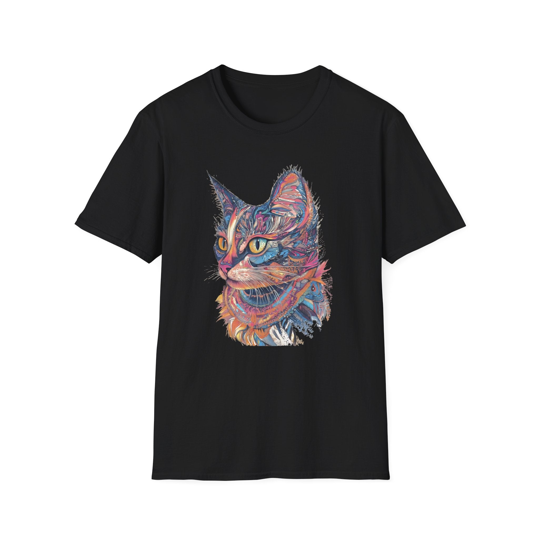 Mystic Cat – Colourful Artistic Cat Lover T-Shirt
