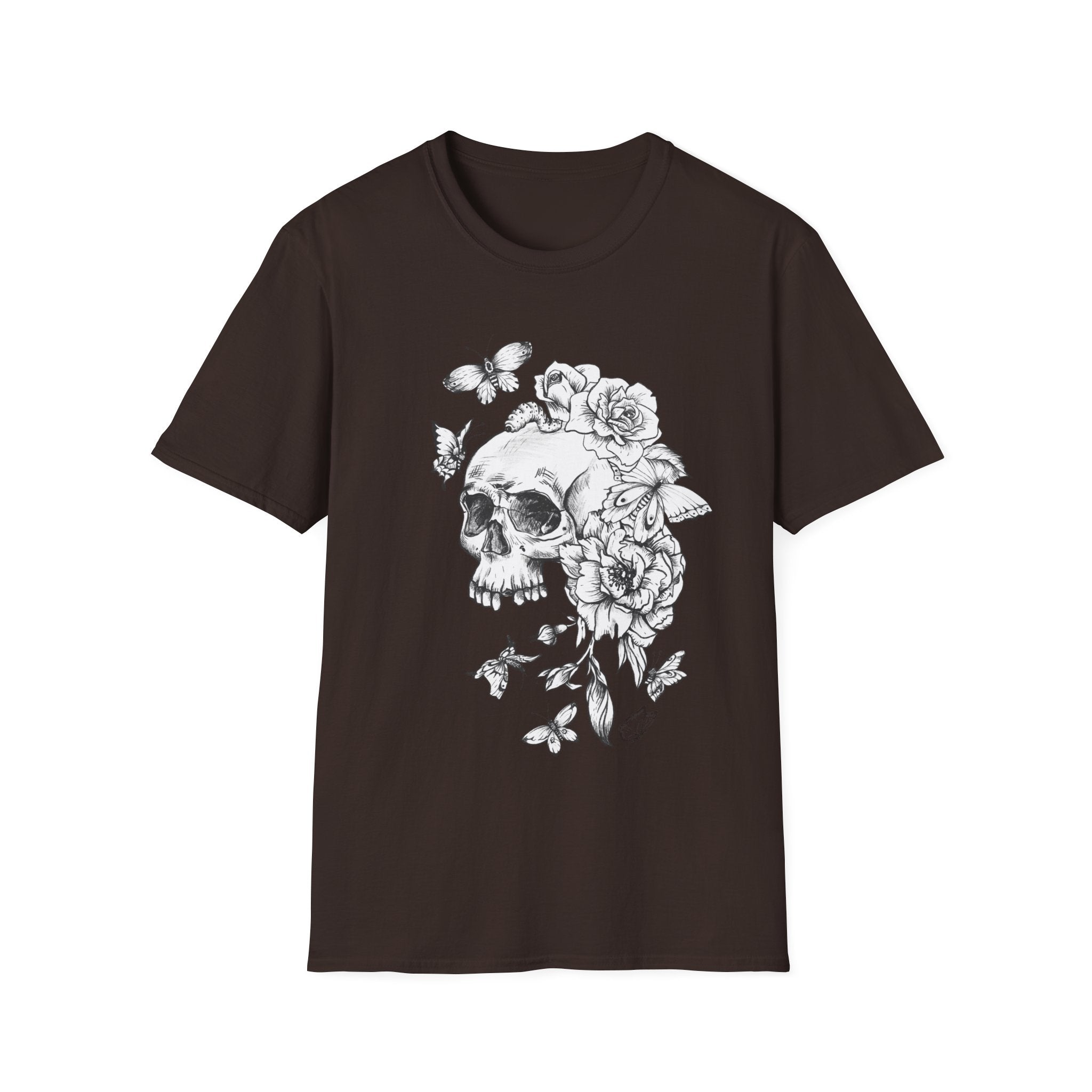 Floral Skull Art T-Shirt