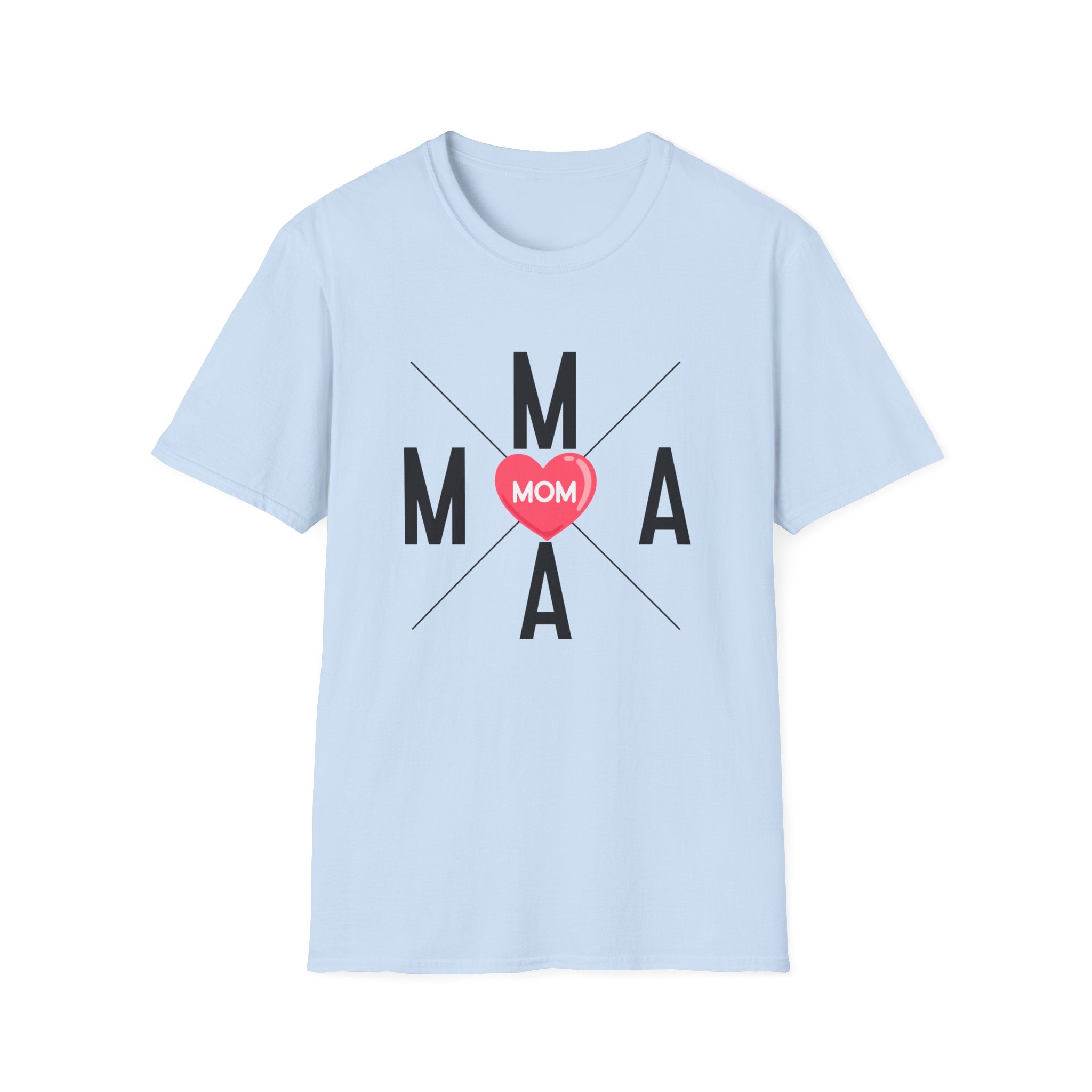 Mama Heart Grid T-Shirt