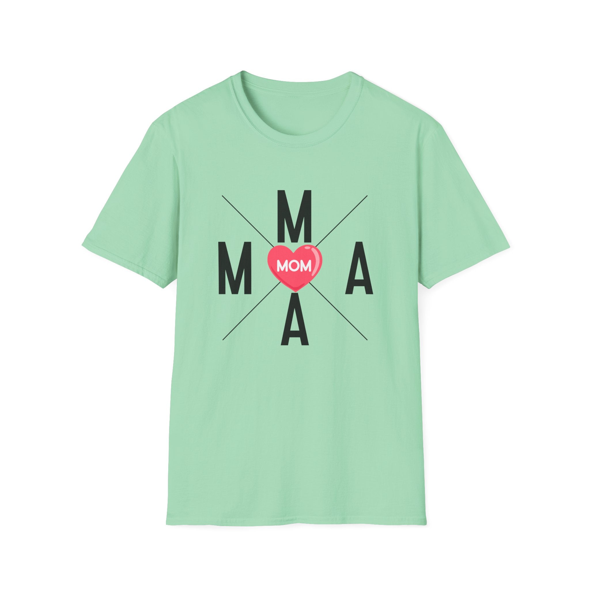 Mama Heart Grid T-Shirt