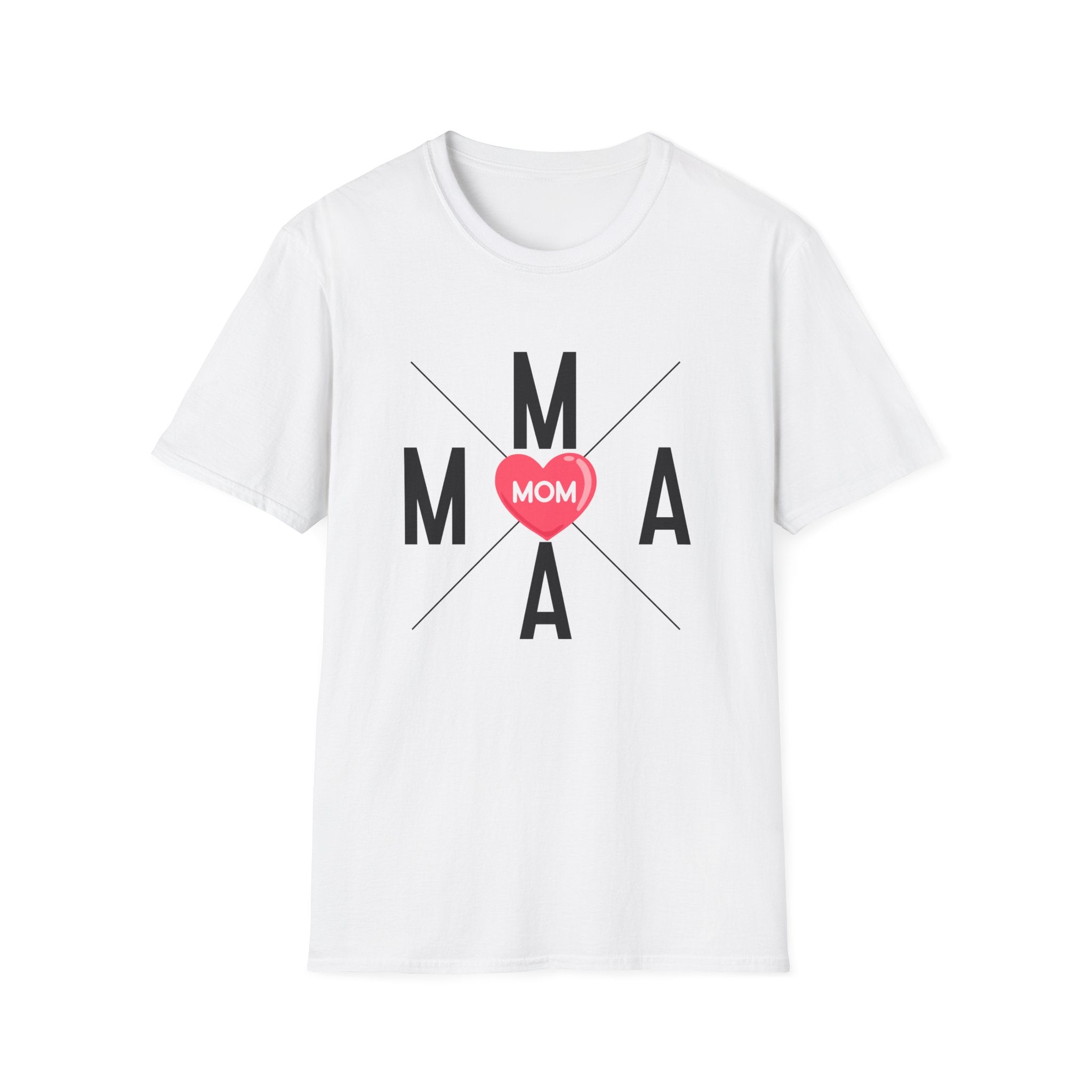 Mama Heart Grid T-Shirt