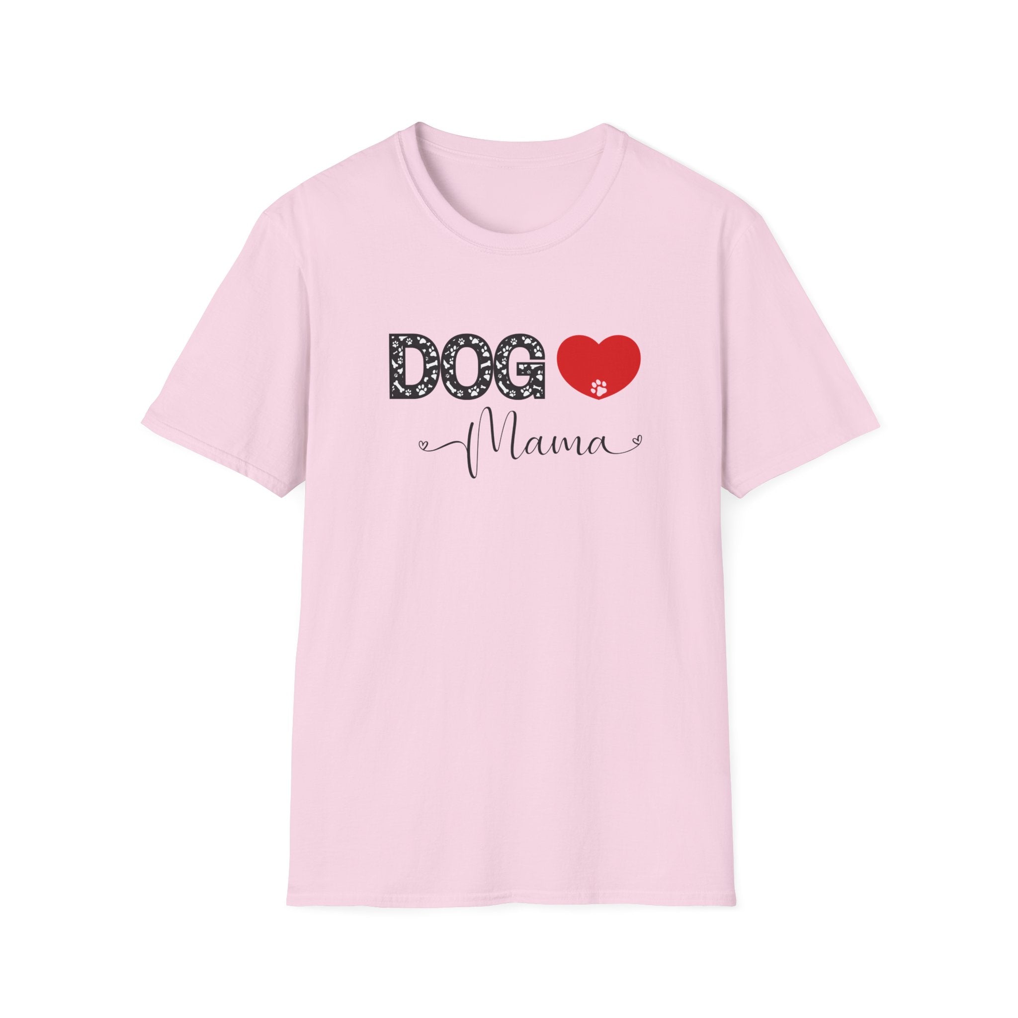 Dog Mama Heart Paw T-Shirt