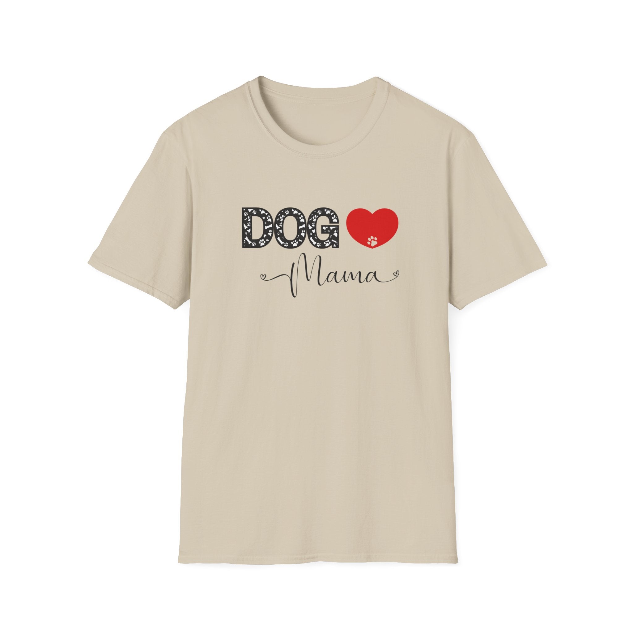 Dog Mama Heart Paw T-Shirt
