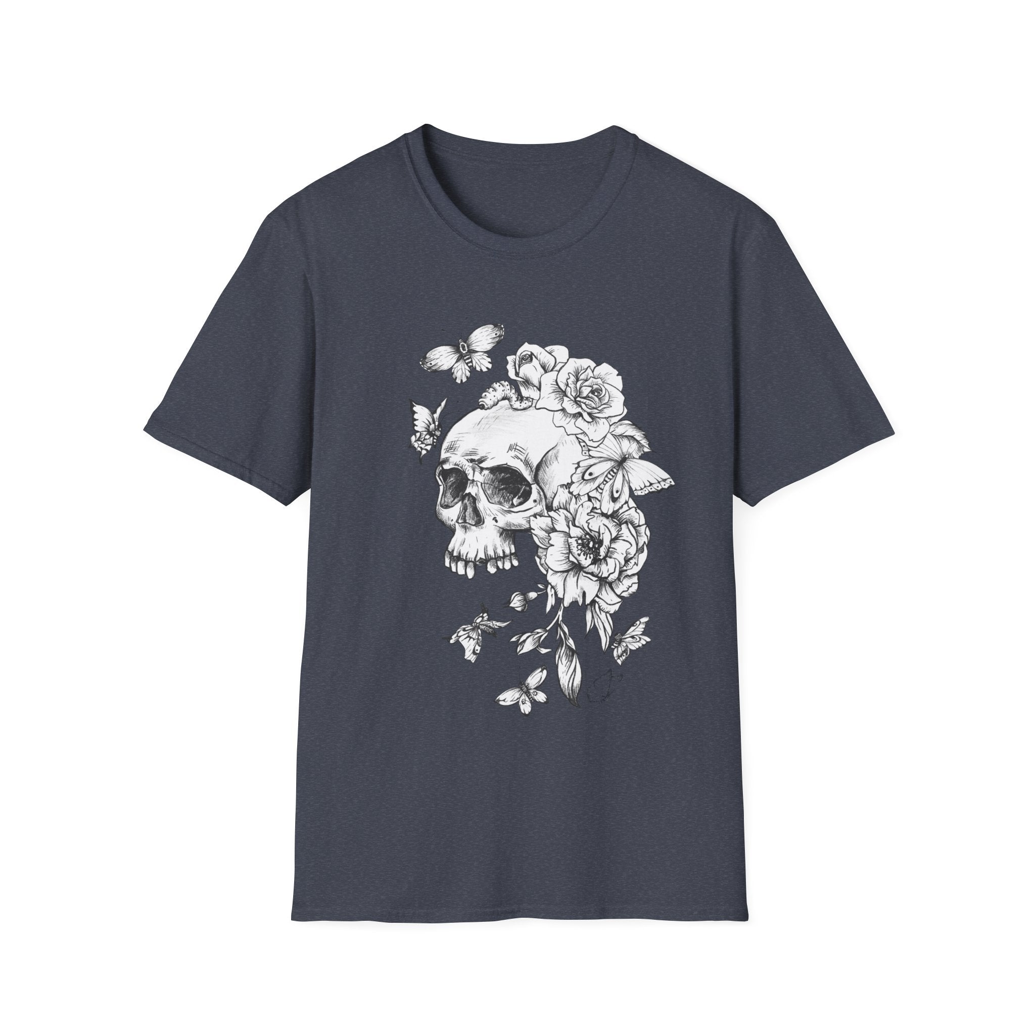Floral Skull Art T-Shirt
