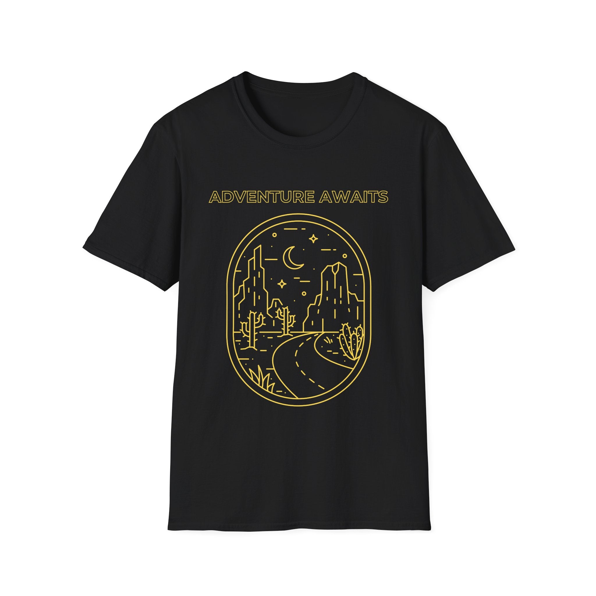 Adventure Awaits Line Art T-Shirt