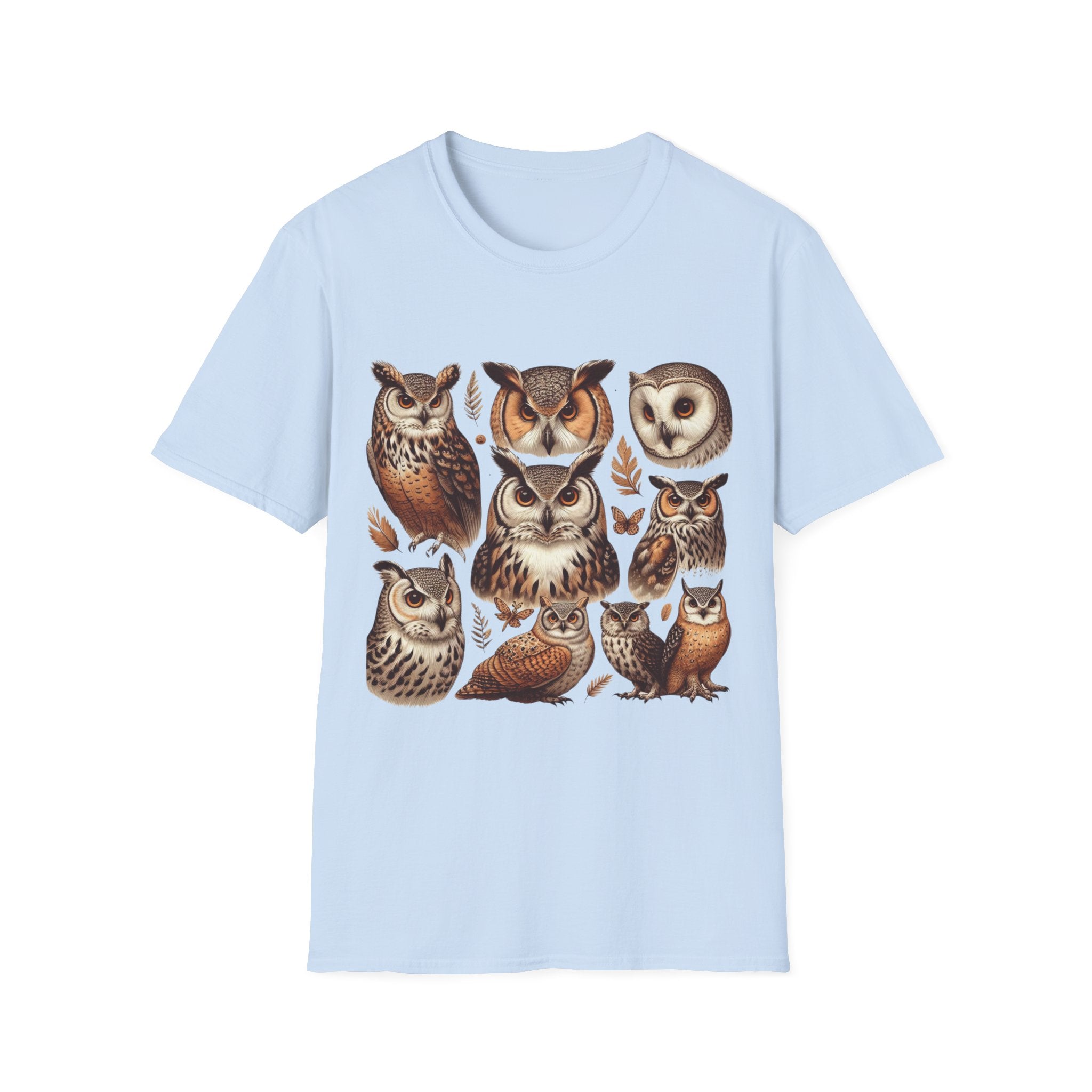 Vintage Owl T-Shirt Wildlife Graphic T-Shirt