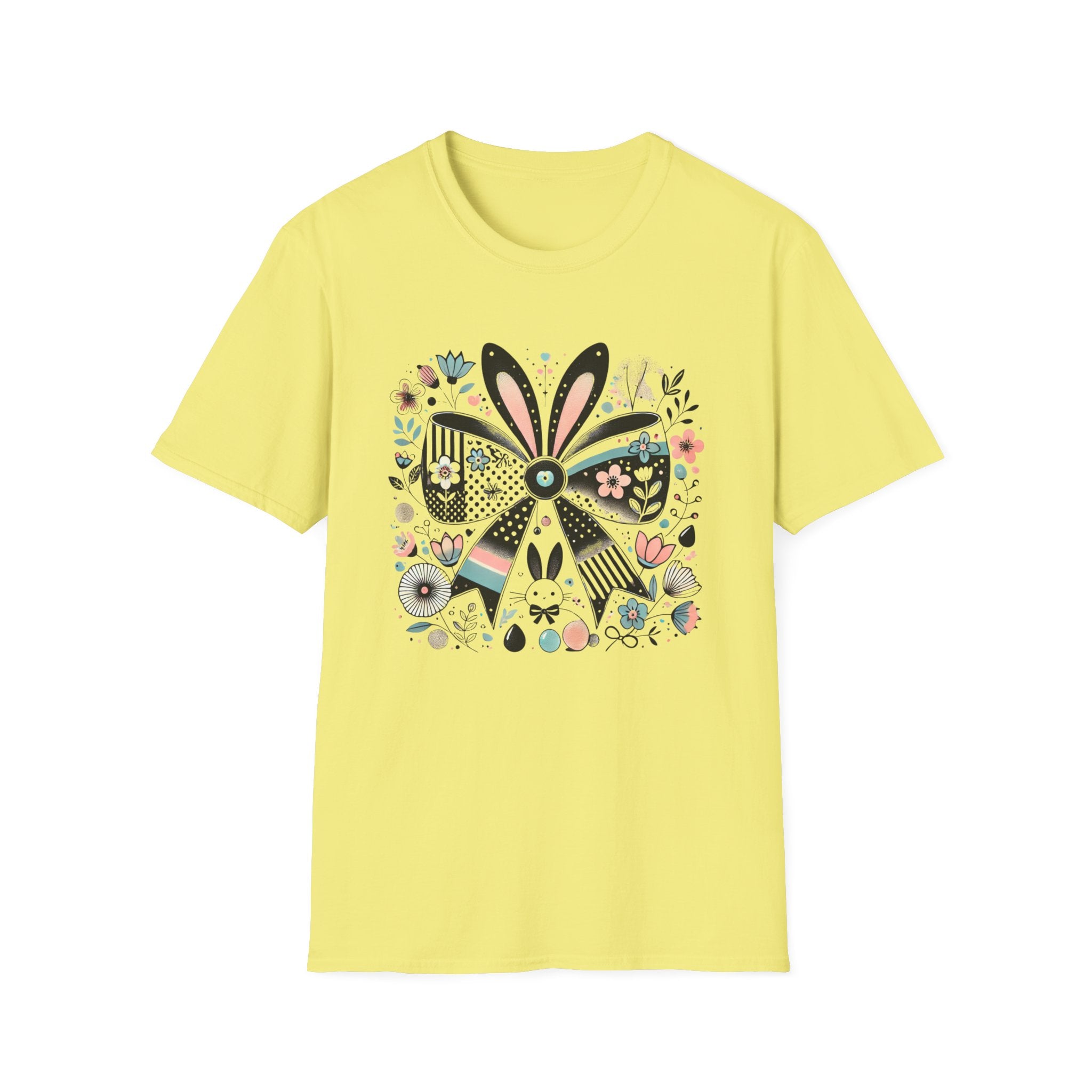 Bunny Bow Floral Burst T-Shirt