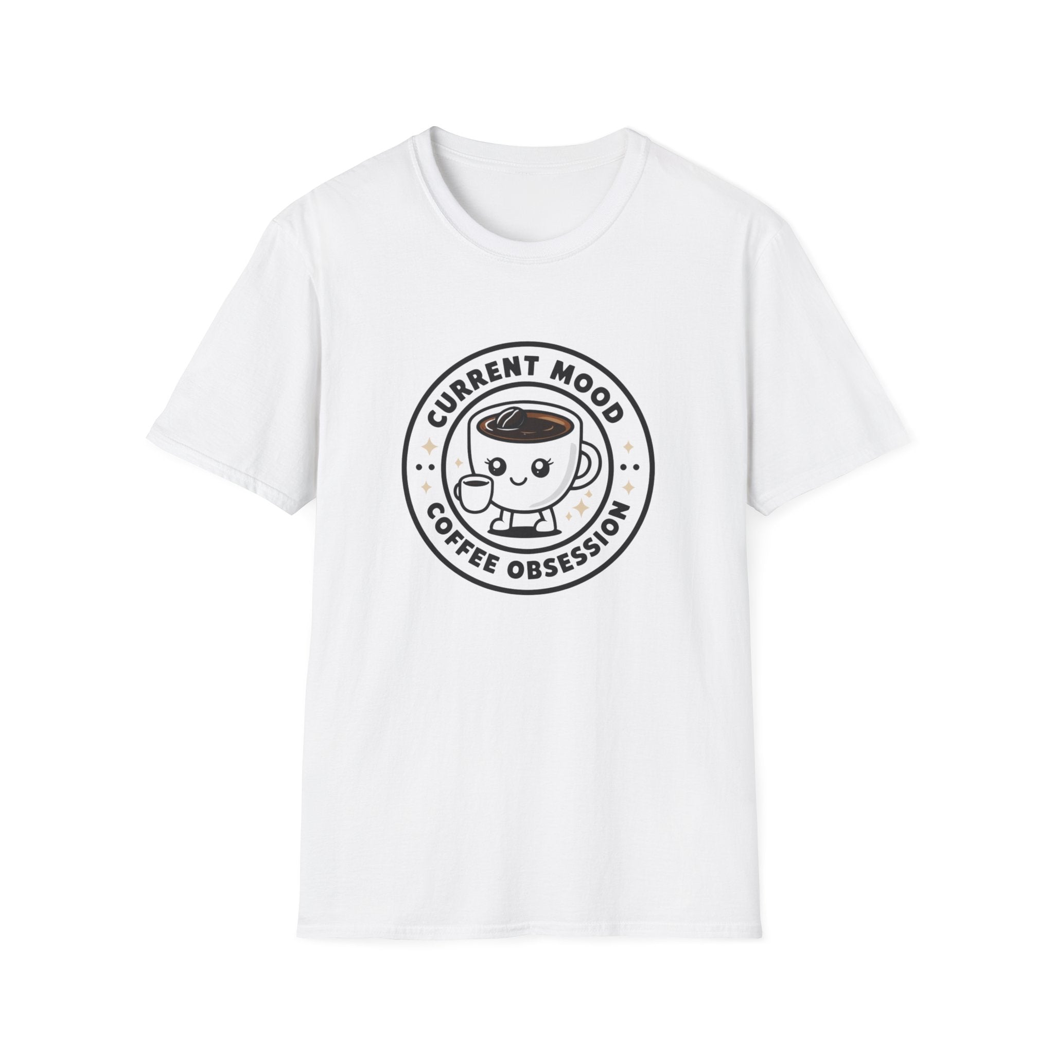 Coffee Obsession Mood T-Shirt for Coffee Lovers – Funny Caffeine Graphic T-Shirt