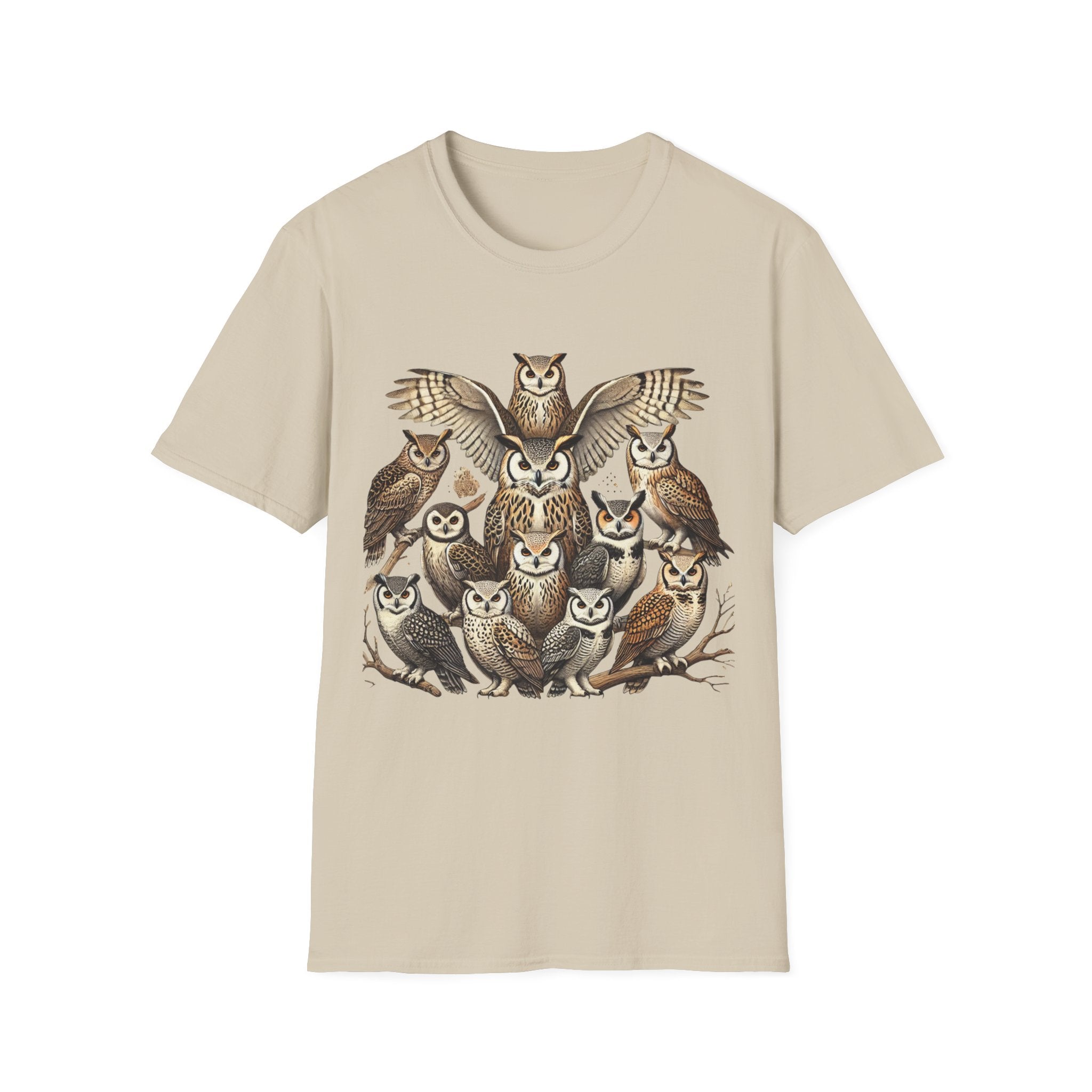 Owl Family Gathering – Vintage Nature