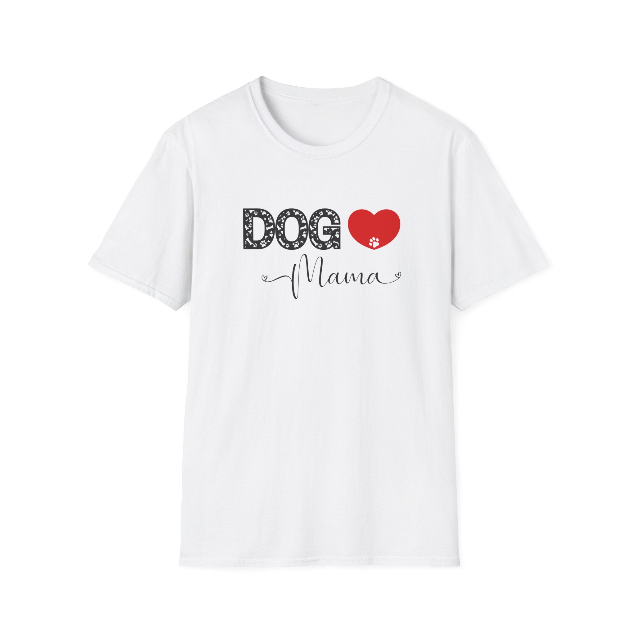 Dog Mama Heart Paw T-Shirt