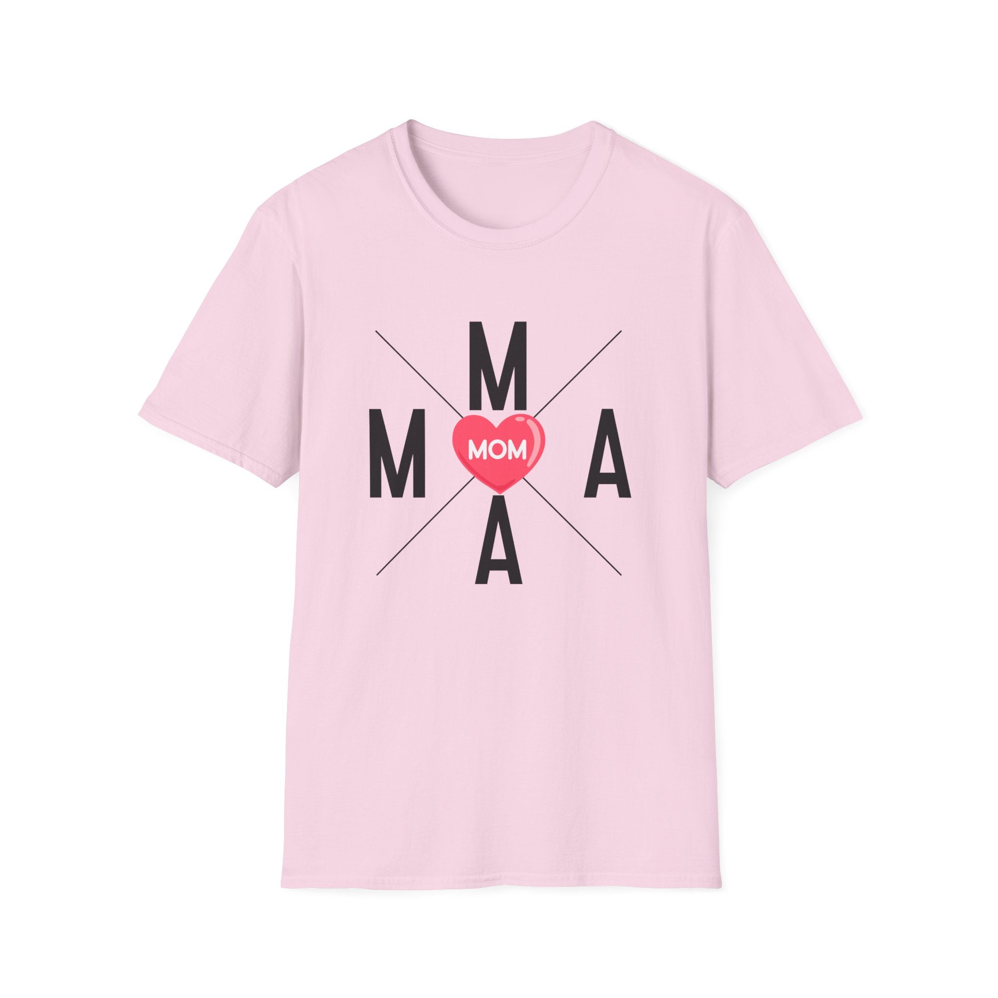 Mama Heart Grid T-Shirt