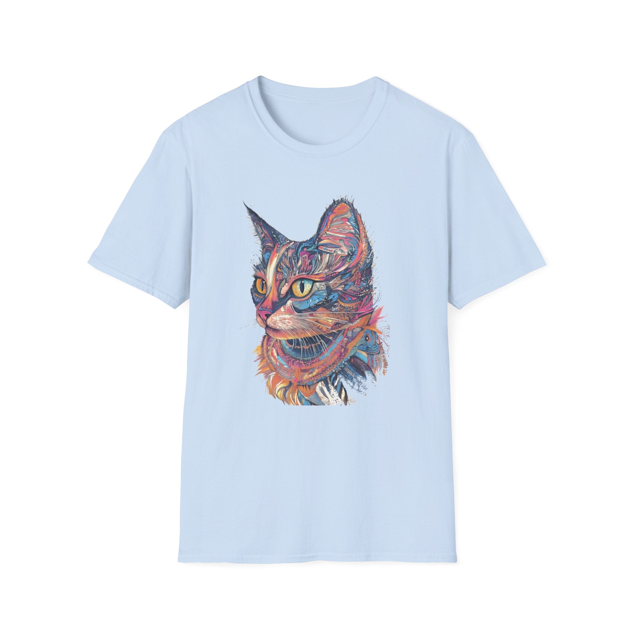 Mystic Cat – Colourful Artistic Cat Lover T-Shirt